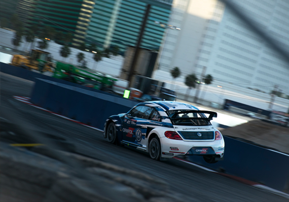 Scott Speed races to the Global Rallycross championship in Las Vegas