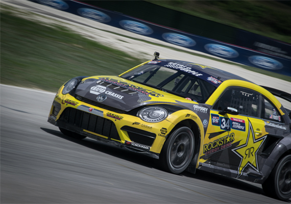 Tanner Foust races to victory in Barbados in October of 2015